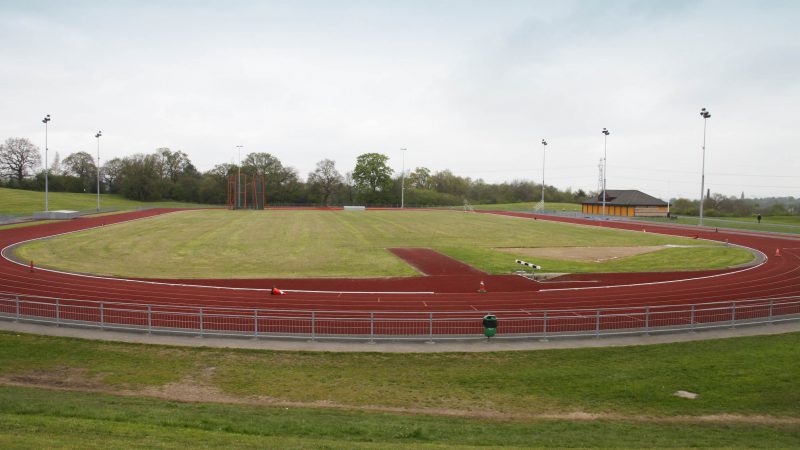 Macclesfield leisure Centre athletics track