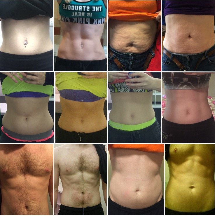 abs challenge before and after
