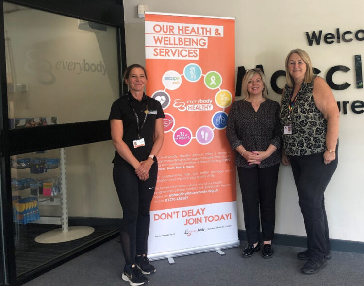 Ellie Dick, Health Referral Lead at Everybody Health and Leisure, Lisa Moss, Community Connector, Cheshire East Council and Debbie Sharred, Wellbeing Coordinator, Motherwell Cheshire CIO