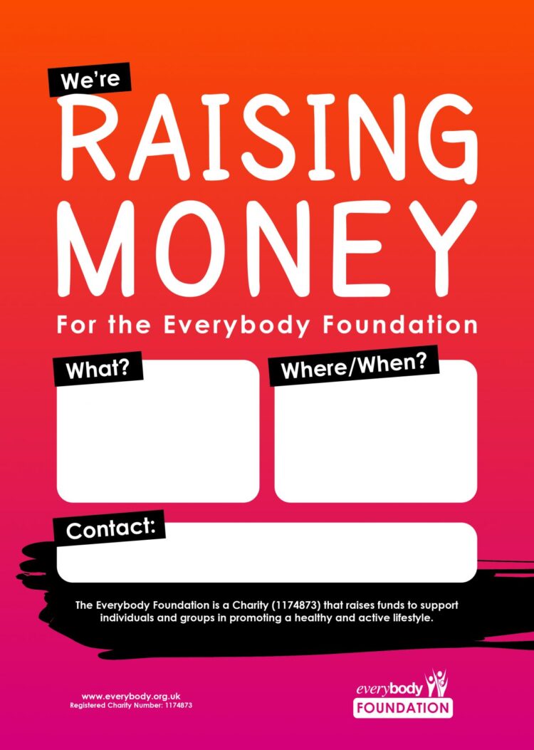 Fundraising poster Everybody Foundation