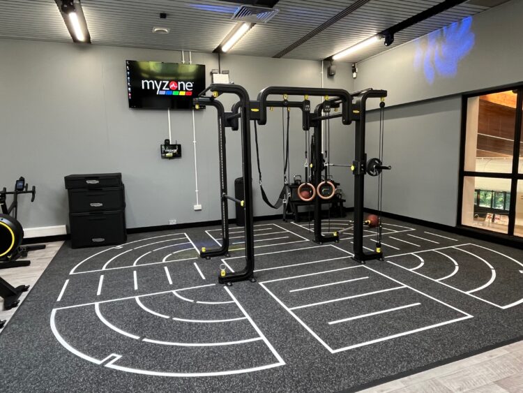 The impressive Omnia Rig at Wilmslow Leisure Centre ready for TRAIN classes