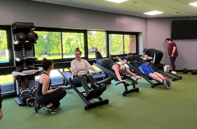 Wilmslow Leisure Centre class benefitting from the new TRAIN area