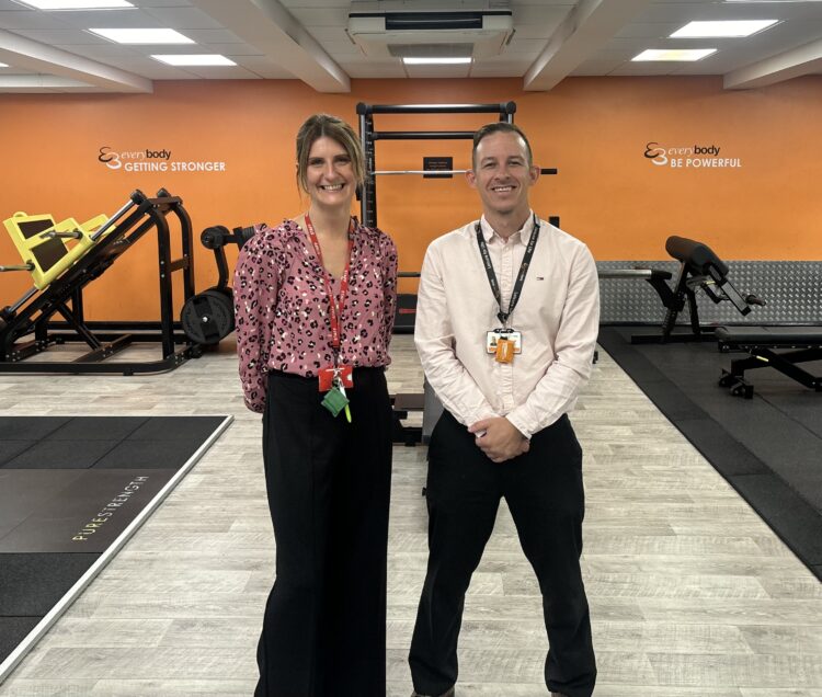 L-R: Lianne Jardine, Assistant Headteacher at Alsager School alongside Alex Challis General Manager at Alsager Leisure Centre