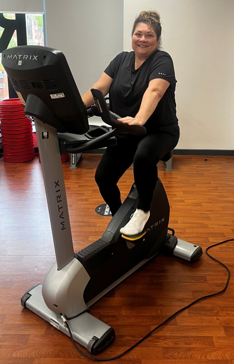 Maria Burney has just completed the NeuroFit programme at Crewe Lifestyle Centre taking part in the programmes weekly Circuit Classes giving Maria purpose ag e1765812926171