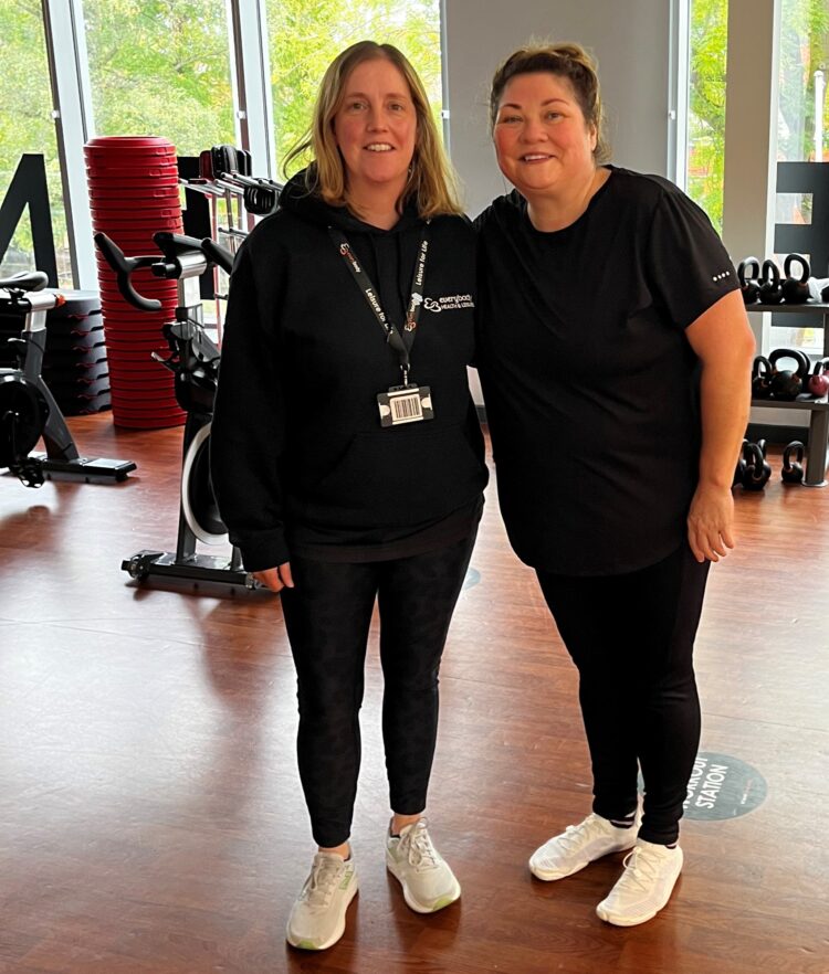 Rachel Evans Specialist Health Advisor left at Everybody Health Leisure and Maria Burney right e1765813143921